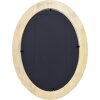 Ramka na zdjęcie owalna HB 25x25 cm, czarna – drewno naturalne, szkło w zestawie