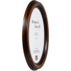 Effect Bilderrahmen Oval Profil HB 28x35 cm nußbraun