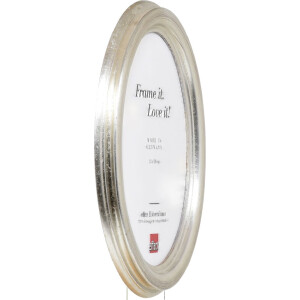 Ramka na zdjęcia owalna Effect HB 40x40 cm, srebrna