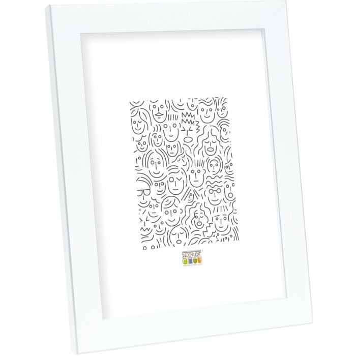 Ramka plastikowa Deknudt S41VK1 biała ze srebrną krawędzią 21x29,7 cm DIN A4