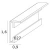 Deknudt Aluminiowa ramka na zdjęcia S027 złota 50x70 cm