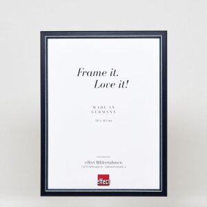Efekt Drewniana ramka na zdjęcia Profil 26 niebieski 28x35 cm Szkło artystyczne