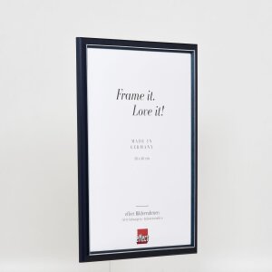 Efekt Drewniana ramka na zdjęcia Profil 26 niebieski 7x10 cm Szkło muzealne