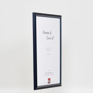 Efekt Drewniana ramka na zdjęcia Profil 26 niebieski 7x10 cm Szkło muzealne