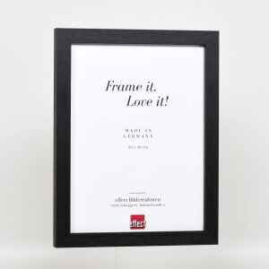 Efekt Drewniana ramka na zdjęcia Profil 52 czarny 20x25 cm Szkło antyrefleksyjne