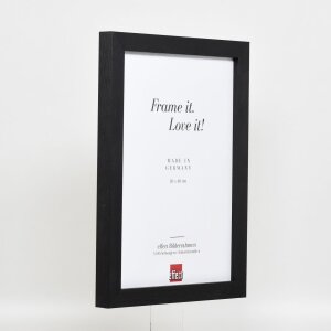 Efekt Drewniana ramka na zdjęcia Profil 52 czarny 20x25 cm Szkło antyrefleksyjne