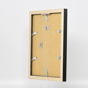 Efekt Drewniana ramka na zdjęcia Profil 52 czarny 61x91,5 cm Szkło muzealne