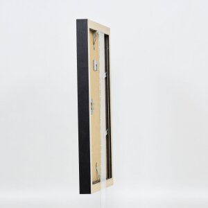 Efekt Drewniana ramka na zdjęcia Profil 52 czarny 61x91,5 cm Szkło muzealne