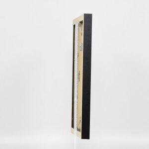 Efekt Drewniana ramka na zdjęcia Profil 52 czarny 61x91,5 cm Szkło muzealne