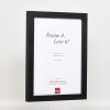 Efekt Drewniana ramka na zdjęcia Profil 52 czarny 61x91,5 cm Szkło muzealne