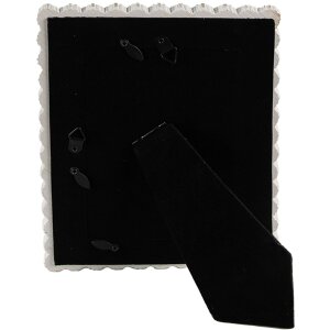 Clayre & Eef 2F0940 Ramka na zdjęcia 16x2x21 cm - 10x15 cm biała prostokątna
