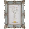 Clayre & Eef 2F0995 Ramka na zdjęcia 15x2x20 cm Blue Vintage Design 10x15 cm
