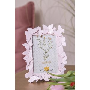 Clayre & Eef 2F1015 Ramka na zdjęcia 16x2x21 cm - 10x15 cm różowa