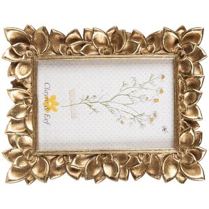 Clayre & Eef 2F1022 Ramka na zdjęcia złota 16x2x21 cm na zdjęcie 10x15 cm