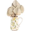 Clayre & Eef 6CE1530L Dzbanek dekoracyjny żółto-beżowy 20x14x23 cm