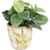 Clayre & Eef 6CE1532M Doniczka dekoracyjna Ø 14x13 cm Żółta