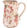 Clayre & Eef 6CE1550M Doniczka dekoracyjna 16x12x18 cm różowa - beżowa
