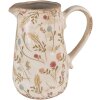 Clayre & Eef 6CE1552M Doniczka dekoracyjna 16x11x18 cm różowy-beżowy