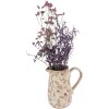 Clayre & Eef 6CE1552M Doniczka dekoracyjna 16x11x18 cm różowy-beżowy