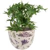 Clayre & Eef 6CE1553M Doniczka dekoracyjna Ø 20x15 cm fioletowa-zielona