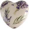 Clayre & Eef 6CE1554L Dekoracja Serce 11x11x4 cm Fioletowy - Zielony