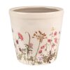 Clayre & Eef 6CE1555M Doniczka dekoracyjna Ø 14x13 cm różowo-beżowa