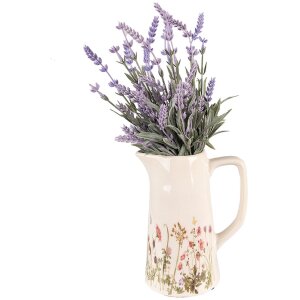 Clayre & Eef 6CE1558M Doniczka dekoracyjna 15x10x19 cm różowy-beżowy