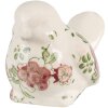 Clayre & Eef 6CE1567M Dekoracja Ptak Ceramika różowo-beżowa 10x6x7 cm