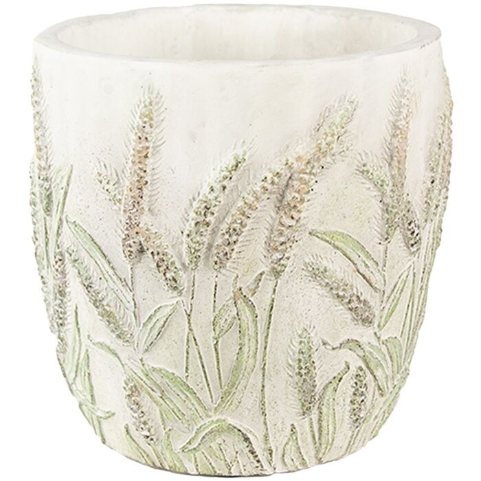 Clayre & Eef 6TE0463S Doniczka Ø 13x13 cm zielona - beżowa
