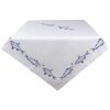 Clayre & Eef SSF05 Obrus 150x250 cm biały - niebieski prostokąt