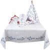 Clayre & Eef SSF05 Obrus 150x250 cm biały - niebieski prostokąt