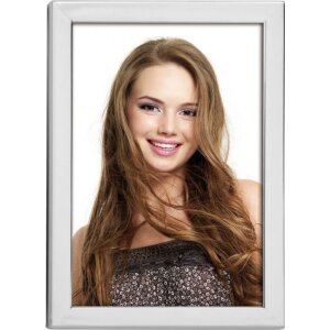 Metalowa ramka na zdjęcia ZEP 5S01 srebrna błyszcząca 20x25 cm