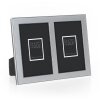 ZEP Metalowa podwójna ramka Olimpia srebrna 2 zdjęcia 10x15 cm