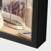 Aluminiowa ramka na zdjęcia ZEP John 10x15 cm czarny profil blokowy z podstawką