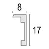 Aluminiowa ramka na zdjęcia ZEP John 10x15 cm czarny profil blokowy z podstawką