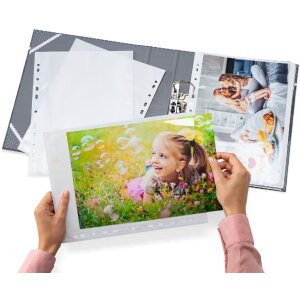 HERMA 7566 Fotofan format portretowy biały 20x30 cm 250 rękawów Archiwizacja