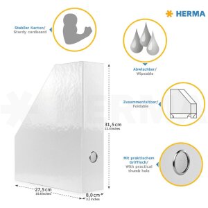 HERMA 19718 Teczka na czasopisma A4 karton wzór koń otwór na rączkę