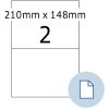 HERMA 58102 Etykiety arkuszowe A4 folia PE biała 210x148.50mm 250 arkuszy