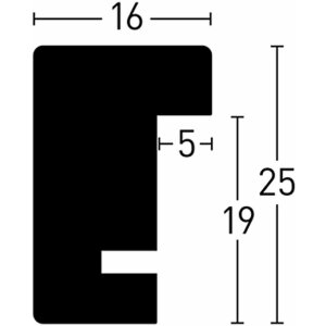 Nielsen Drewniana Ramka Zatrzaskowa Quadrum 30x30 cm złota