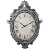 Clayre & Eef 5KL0236 Zegar ścienny Srebrny Beżowy 56x6x76 cm - 1xAA