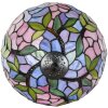 LumiLamp 5LL-6308 Lampa stołowa Tiffany różowa Ø 30x50 cm E27-max 1x60W