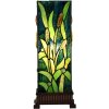 LumiLamp 5LL-6310 Lampa stołowa Tiffany zielona 18x18x45 cm E27-max 1x60W
