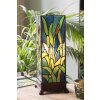 LumiLamp 5LL-6310 Lampa stołowa Tiffany zielona 18x18x45 cm E27-max 1x60W