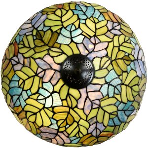 LumiLamp 5LL-6312 Lampa stołowa Tiffany zielona Ø 40x60 cm E27-max 2x60W