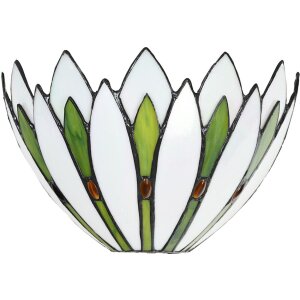 LumiLamp 5LL-6329 Kinkiet Tiffany biały 30x15x18 cm E14-max 1x40W