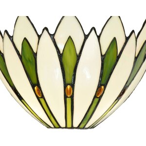 LumiLamp 5LL-6329 Kinkiet Tiffany biały 30x15x18 cm E14-max 1x40W