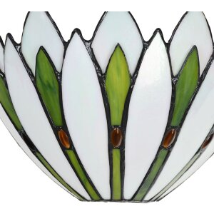 LumiLamp 5LL-6329 Kinkiet Tiffany biały 30x15x18 cm E14-max 1x40W