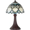 LumiLamp 5LL-6334 Lampa stołowa Tiffany Beige Ø 25x42 cm E14-max 1x40W