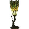 LumiLamp 5LL-6337 Lampa stołowa Tiffany zielona Ø 15x42 cm E14 max 25W