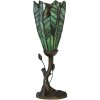 LumiLamp 5LL-6337 Lampa stołowa Tiffany zielona Ø 15x42 cm E14 max 25W